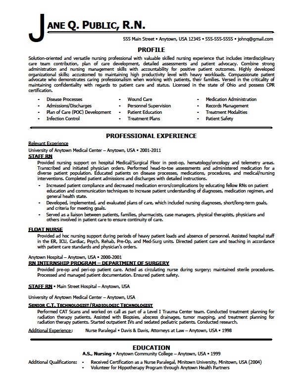 Resume examples human resources generalist