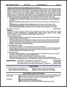 accounts receivable resume
