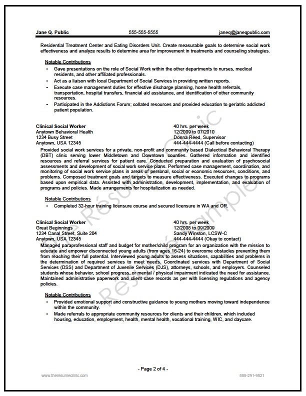 Federal Resume Sample And Format The Resume Place